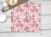 Pink Flowers Patterned Adhesive Vinyl 160
